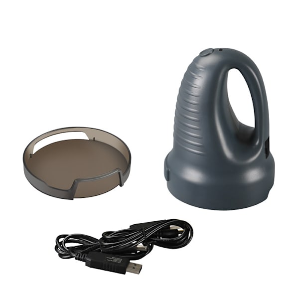 Harmaa sähköinen jäänraaputin, USB-latauksella toimiva sähköinen sulatuslaite, jossa 3000