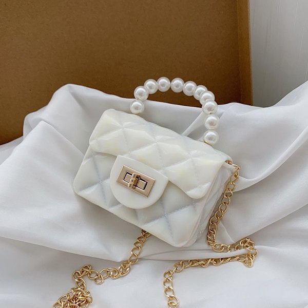 (Hvit) Jenter Mini Lommebok Crossbody Søt Prinsesse Håndveske Liten