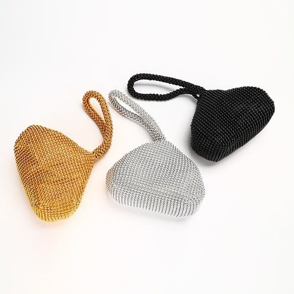 (Guld) Dame Clutches og Clutches, Chic Mini Perle Aften Ba