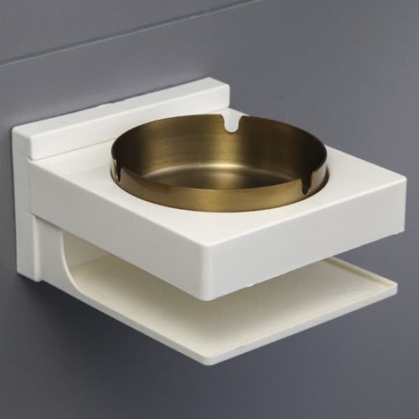 Golden Square Ashtray Wall Mounted European Style Creative Home T