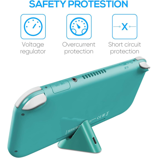 Opladerstation Kompatibel med Nintendo Switch Lite og Switch,