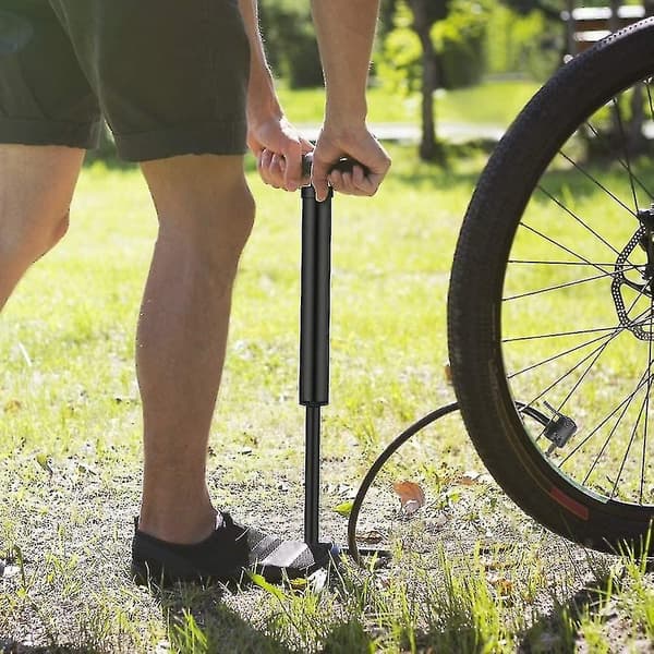 Cykelpump, snabb uppblåsning] Bärbar golvpump, ergonomisk