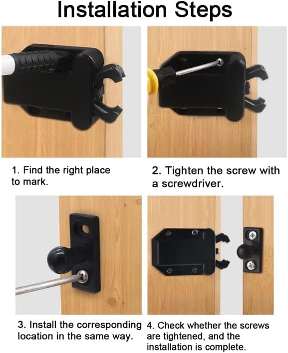 Touch Release-låse til skab 6 stk. Push to Open Non-Magne