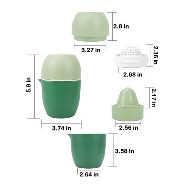 Manuell sitruspresser sitronpresser, dobbeltbruk manuell fruktpresser