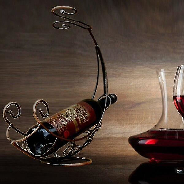 Retro Vinflaskeholder Vinstativ Champagne Flasker Stativ Glas