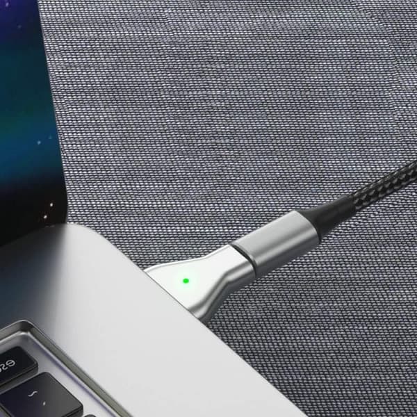 USB C till magnetisk adapter, typ C till 2 magnetiska T-huvud PD 100W Fa