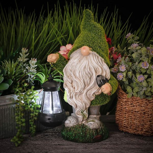 33cm Morsom GNOME Dverg Statue Utendørs Hagepynt, Vanntette