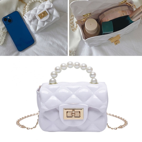 (Hvit) Jenter Mini Lommebok Crossbody Søt Prinsesse Håndveske Liten