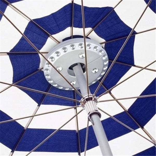 Hvid haveparasollampe, paraplyparasollampe med 28 LED-pære