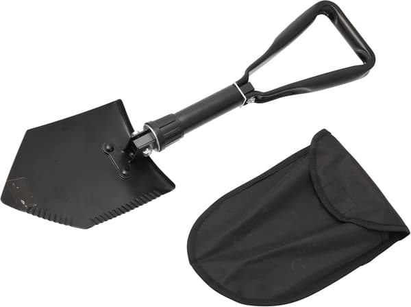 Sort Multifunktionel Militær Skovl Metal Sammenfoldelig Hakke, Mini S