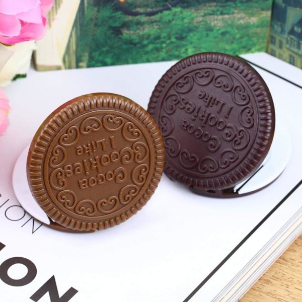 Bærbar Mini Søt Kawaii Damer Jenter Speil Trendy Chocola