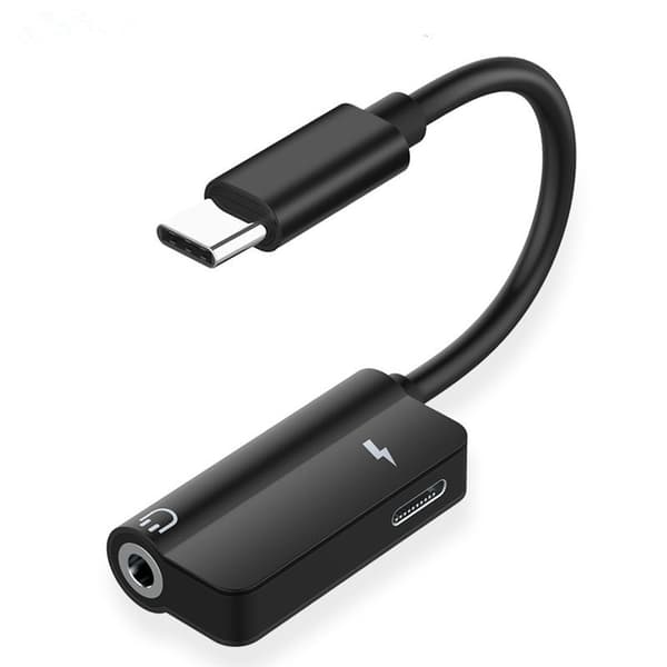 2 stk. Type-c hovedtelefonadapter