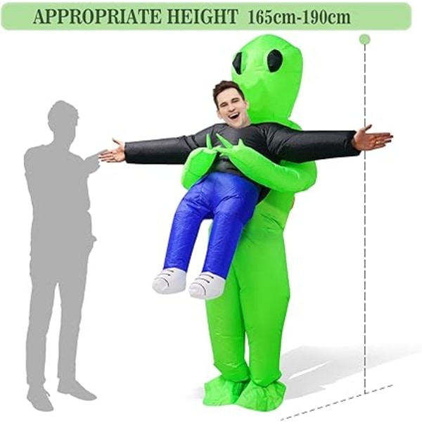 Oppblåsbar kostyme Alien kostyme Alien kostyme Oppblåsbar Alien C