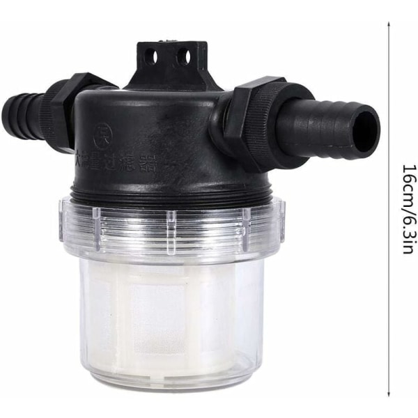Vannpumpe Integrert Justerbar Sprinklerfilter Transparent Mes