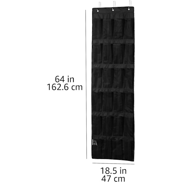 48 x 163 cm hängande väska arrangör för skoförvaring nät bakom th