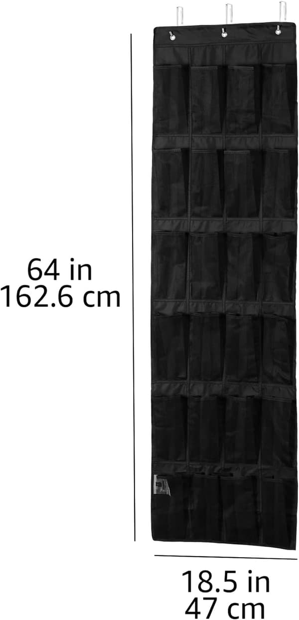 48 x 163 cm Hengeposearrangør for skooppbevaring Mesh Bak th