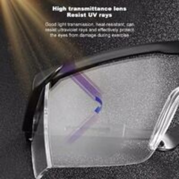Läpinäkyvät suojalasit, anti-UV ja anti-sumu ja anti-pöly