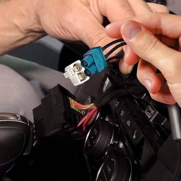 Fakra bilradio FM AM adapterkabel for bilradio stereo bilmottaker