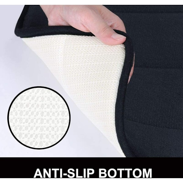 Bademåtte skridsikker absorberende bademåtte vandabsorberende bademåtte - 40 x 60