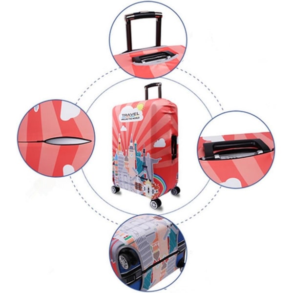 Elastiskt Resväskeöverdrag (Big Data, M (22-24 tums Resväska)) Su
