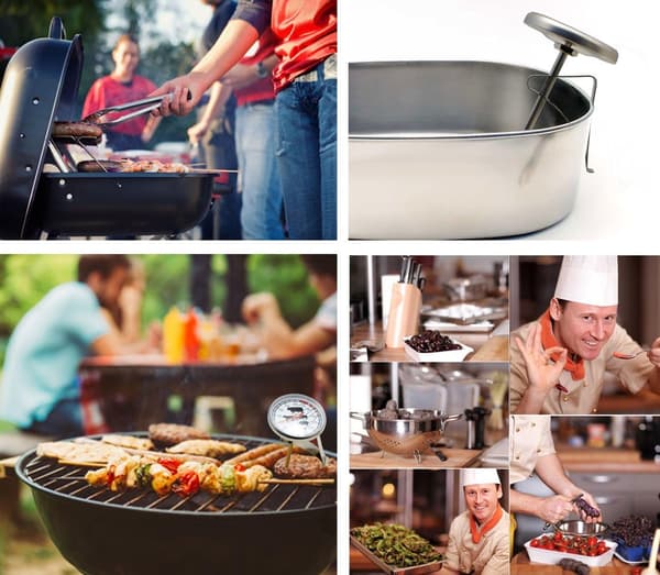 Värmebeständig analog termometer för matlagning, stekning, grillning