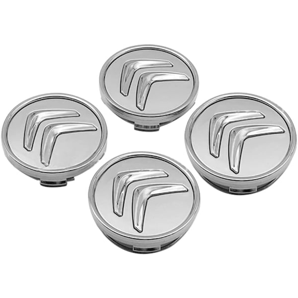 4 × 60mm Bilnavsenterdeksler for Citroen C3 C4 C5 Elysee Berling