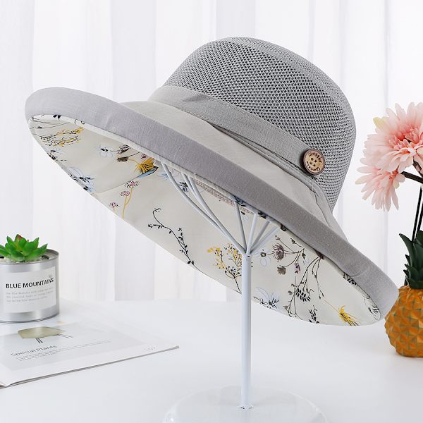 Kvindernes Mesh Solhatte Sommer UV Beskyttelse Bred Skygge Strand