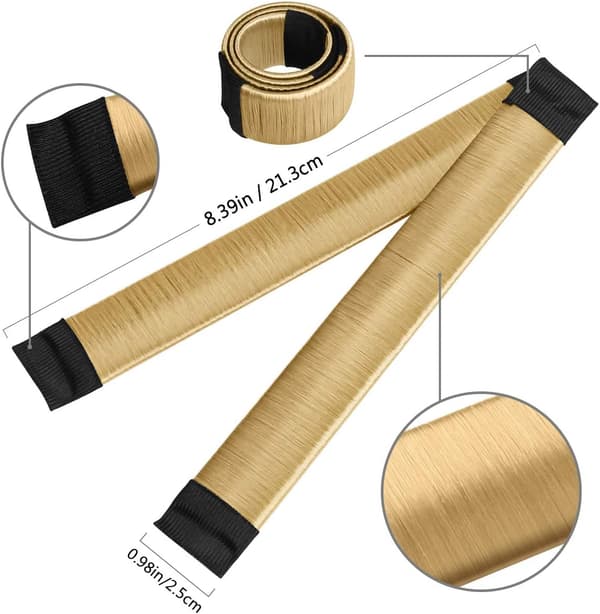 6 PCS Hårstylingverktøy Bun Making Set (Blond, Lysebrun, Brun)