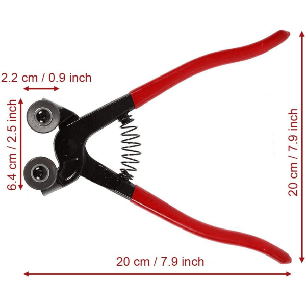 Lasileikkurit, mosaiikkileikkurit 20 * 2,2 cm Kestävät leikkurileikkurit