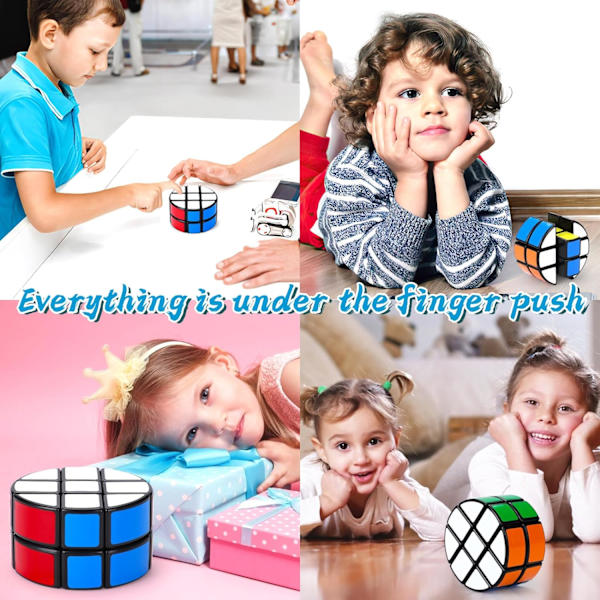 Svart cirkulär 2x3x3 pusselkub special cirkulär Cubo Speed ​​To