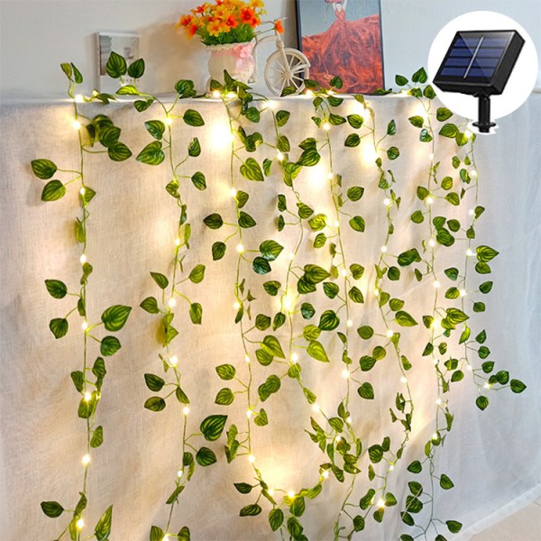 (10 meters) maple vine solar string lights, led outdoor garden de