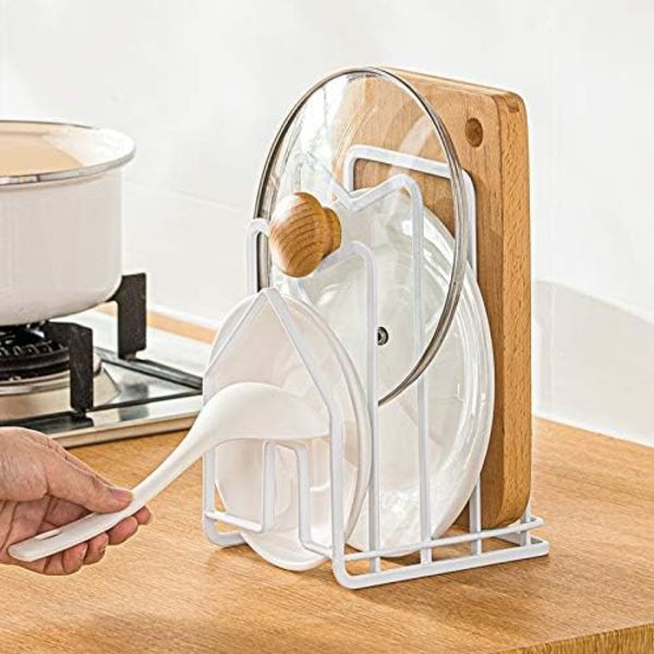 Holder for (White) Cutting Board Pot Lid Holder Cutting Board Org