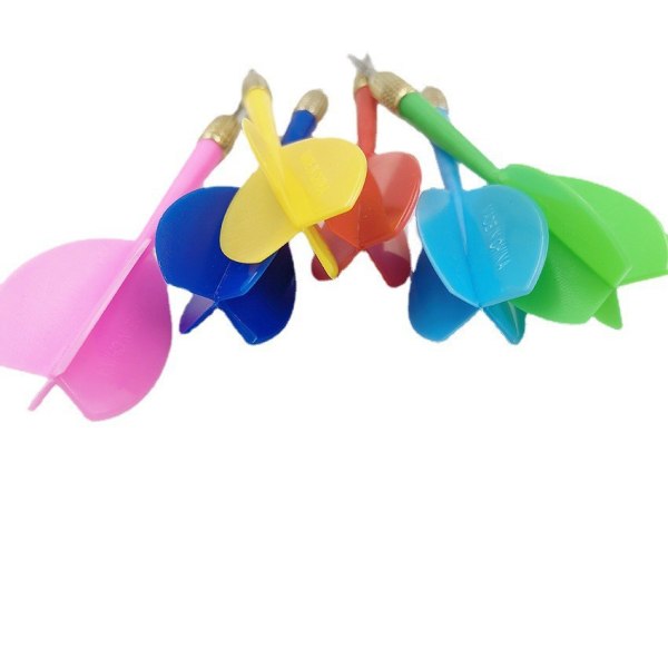 Dart, 12 stk/sett Fargerike Dart Fatning Dart Rød+Gul+Rosa+Grønn