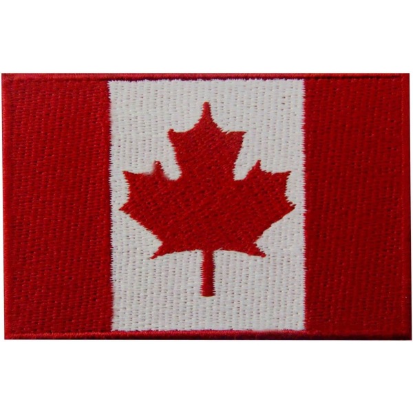 Flag of Canada Canadian Maple Leaf National Emblem Embroidered Ir