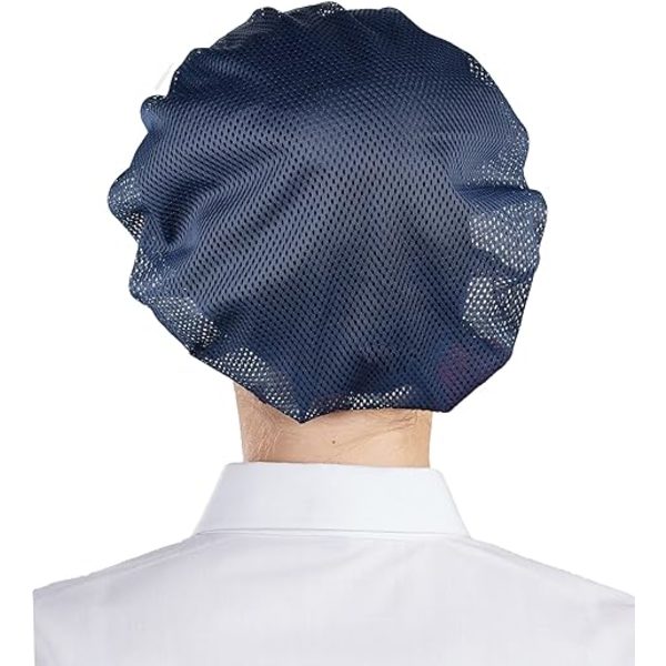Marinblå - Set med 3 unisex kockhattar stretchiga kökskockhattar