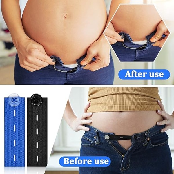 Knappförlängare för byxor, 6 stycken bältesförlängare för jeans a