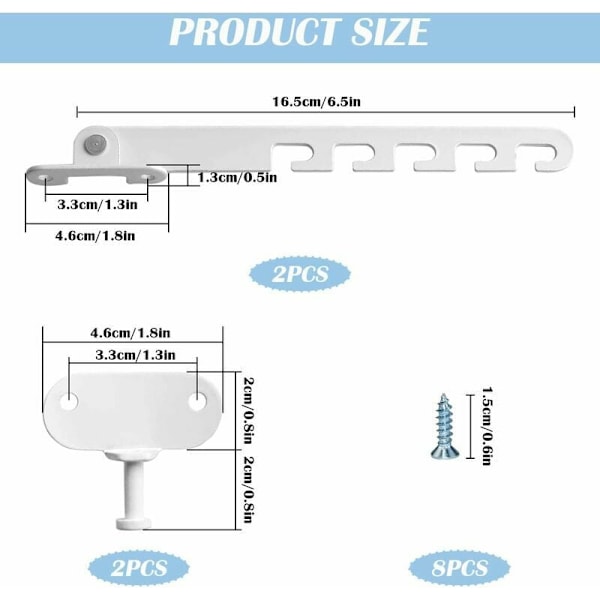 Kääntöikkunan säädin 2 kpl Ikkunan säädin ruuveilla W