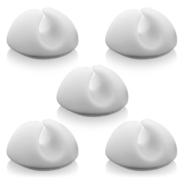 5x Kabelklemmer Kabelholder Kabelhåndtering Kabelmontering Kabel O