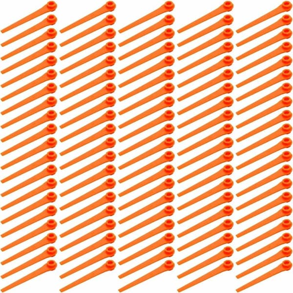 100-pack 70 mm plastutbytesblad för Gardena 9823 9825 98