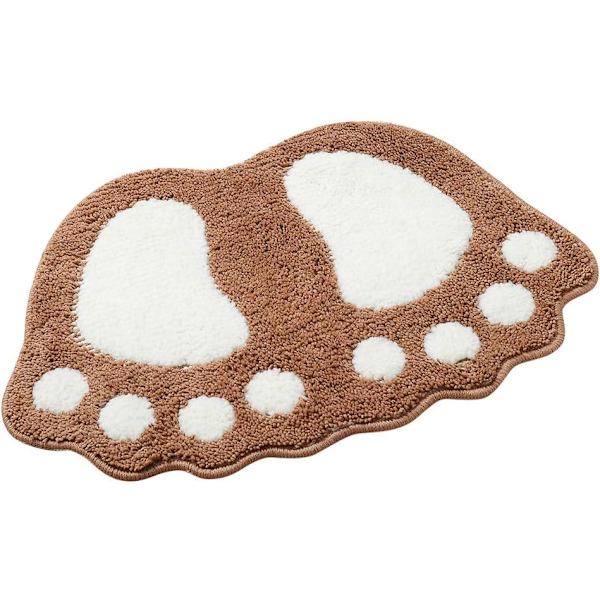 (40*60CM, Vaaleanruskea) Kaupunki Liukumaton Kylpymatto, Suihkumatto Kylpyhuoneeseen Suuret Jalat Shaggy Matto Imeytyvä Lattiamatto Ovimatto