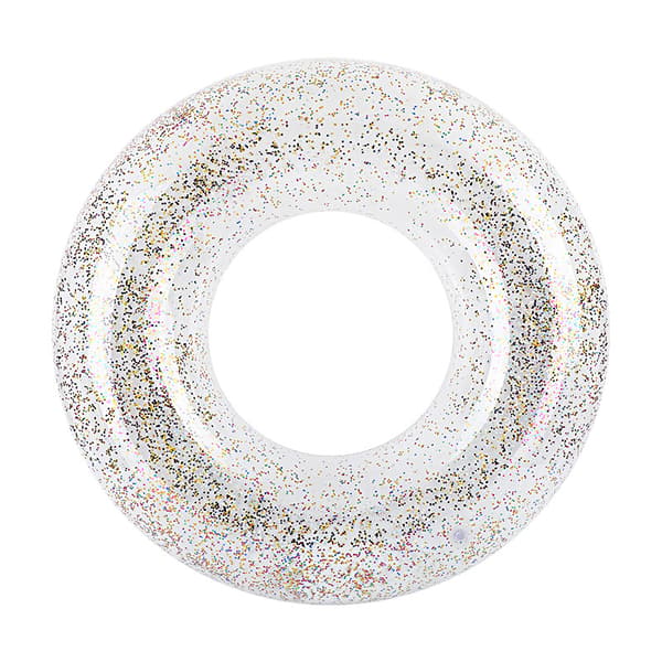 Transparent simring med skimrande paljetter, 30 cm innerdiameter (10-15 år)