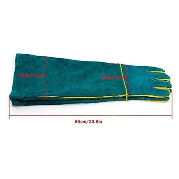 Anti-Bite Håndtering av Dyr Hansker, 60cm Multipurpose Lær Arbeid