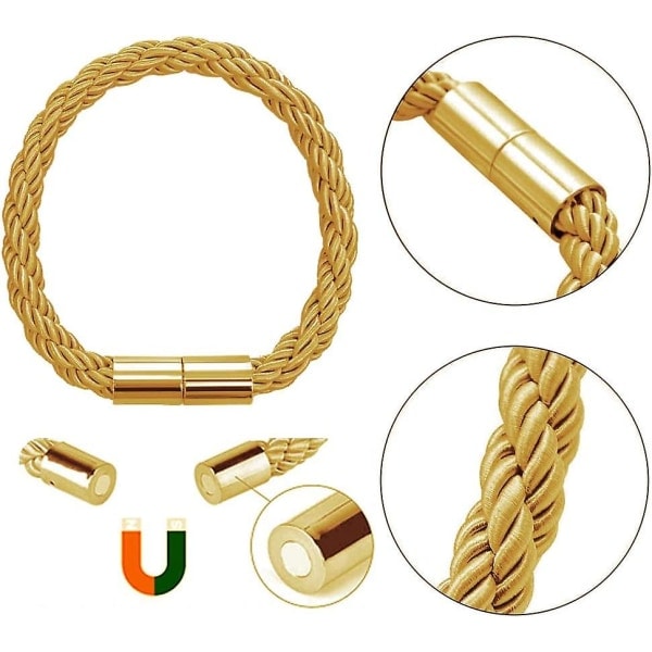 2 stk. guld magnetiske gardin forbindelsesgardin klips reb gardin