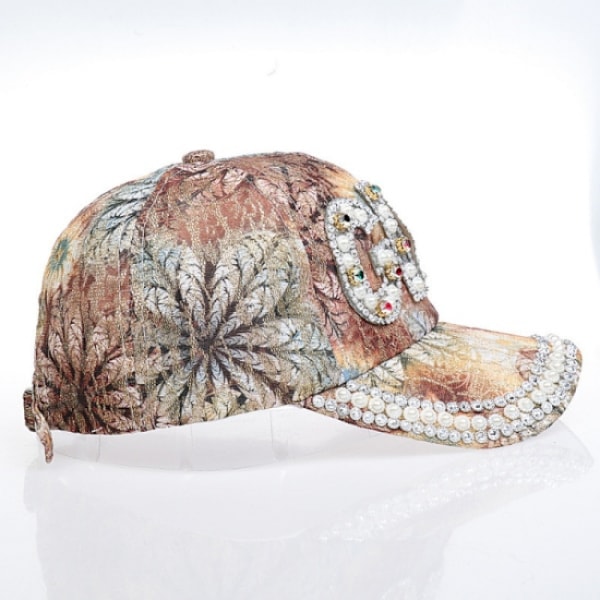 Baseball cap med hundredvis af pailletter