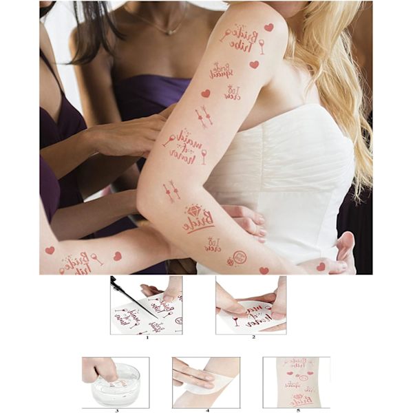 Tillbehör, 15-pack möhippafesttillbehör, EVJF-sash-kit med