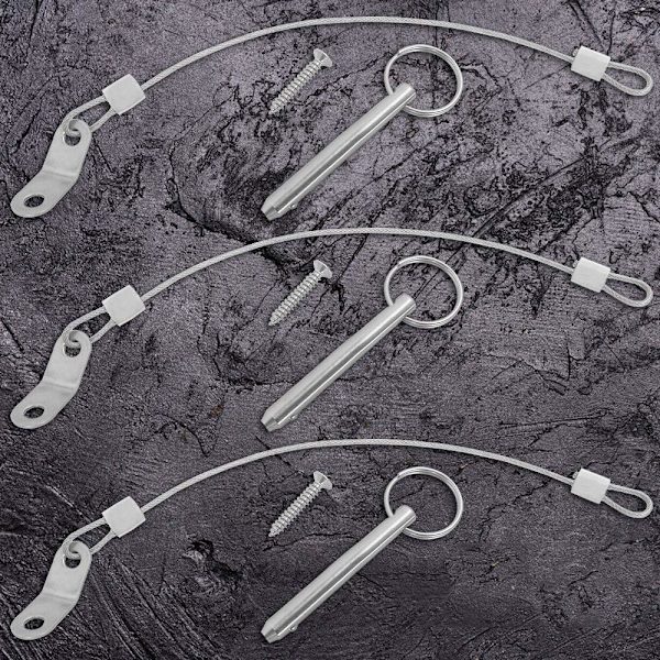 4 stk. Hurtigudløserstifter, 6,3 mm øverste stiftdiameter, 51 mm samlet L