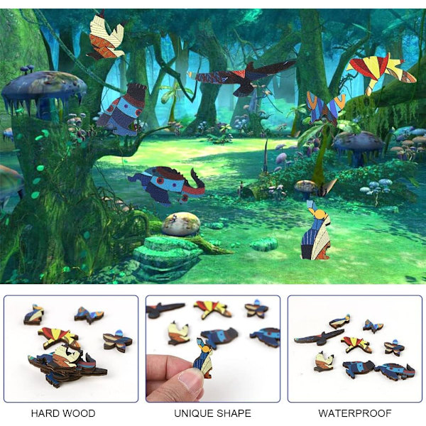 Puinen palapeli eläimet (pöllö), 3D-puupalapelit, palapeli
