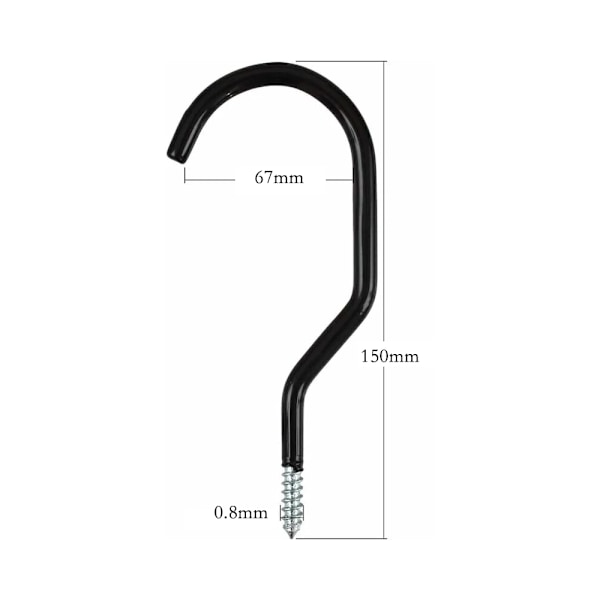 10-pack rostfria cykelkrokar för förvaring, multifunktionella M