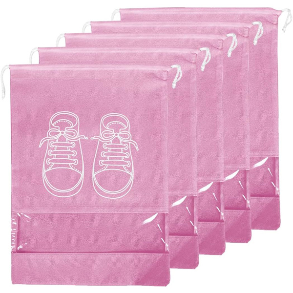 Pink - 5 kpl matkalaukkua, vedenpitävä ja pölytiivis kenkäjärjestäjä