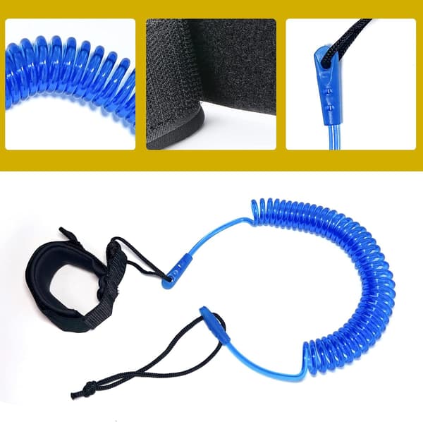 10 tommer Surfboard Leash, Elastisk Surf Reb, Surfboard Leash Fod